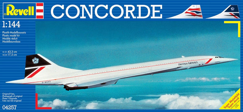 REVELL 04257 Concorde British Airways 1:144  Scale Model Plane