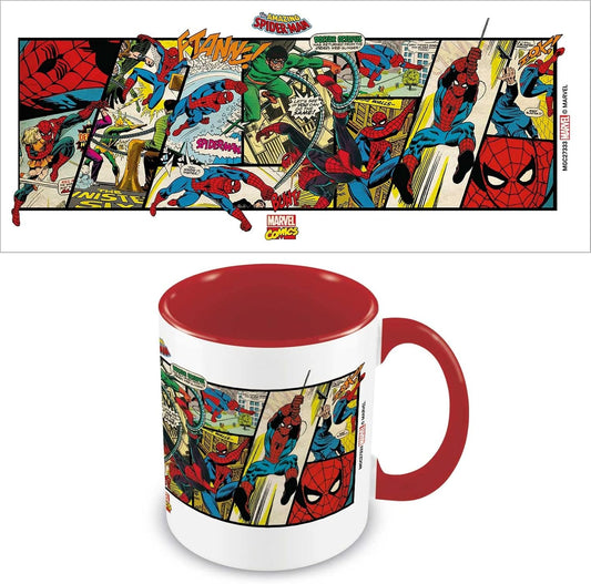 Spider-Man Marvel Comics Panels Coloured Inner Mug 315ml
