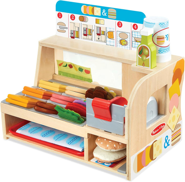 Melissa & Doug Slice And Stack Sandwich Counter Toy Shop