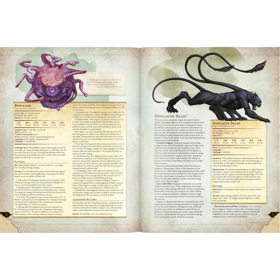 D&D Monster Manual (Dungeons & Dragons Core Rulebook)