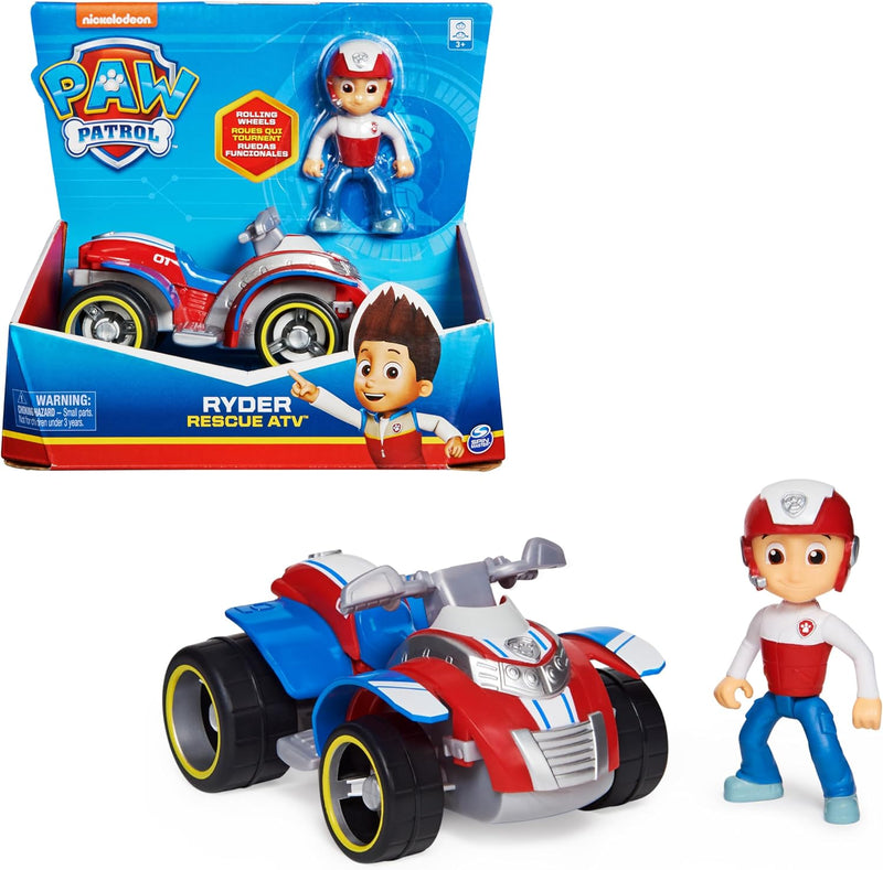 Ryder Paw Patrol Rescue ATV Vehicle with Collectible Figure