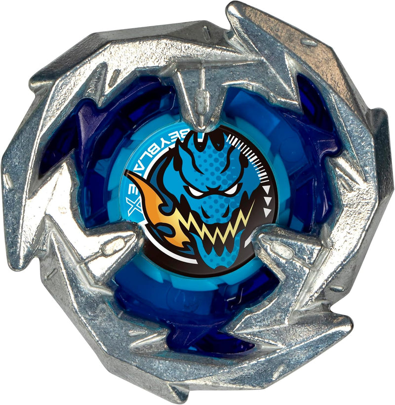 Beyblade X Sword Dran 3-60F Starter Pack Top and Launcher, side angle