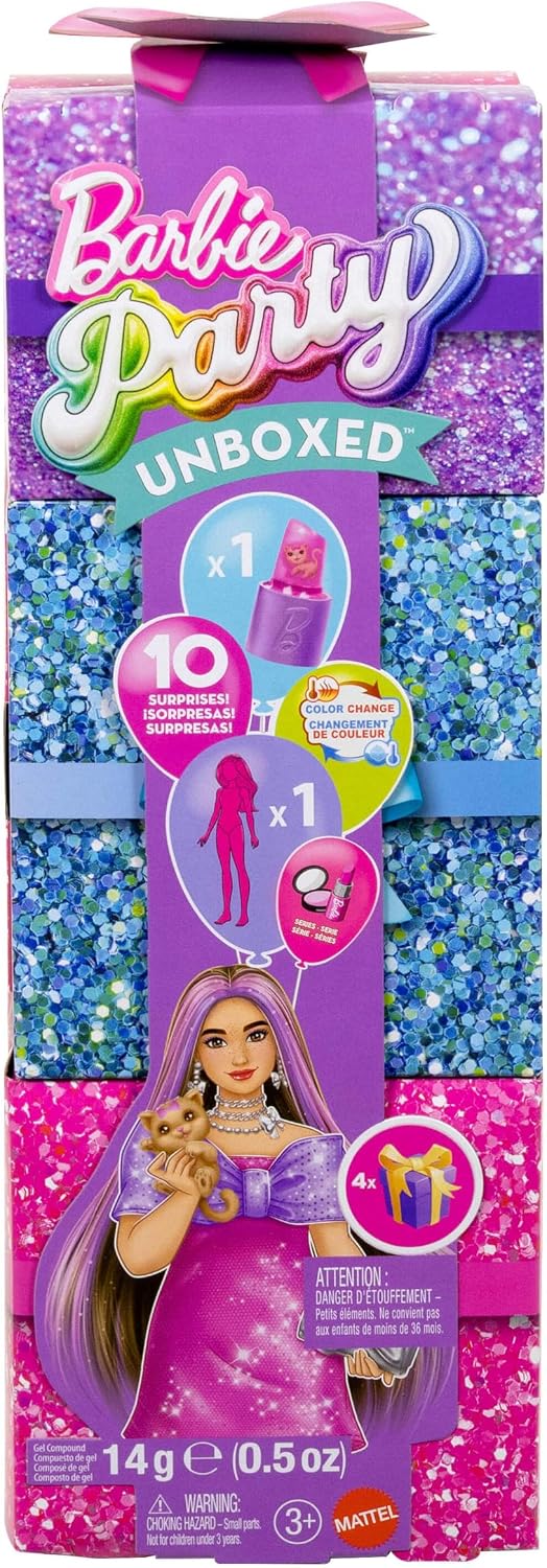 Barbie Party Unboxed Glam Party Pink Sparkle Doll