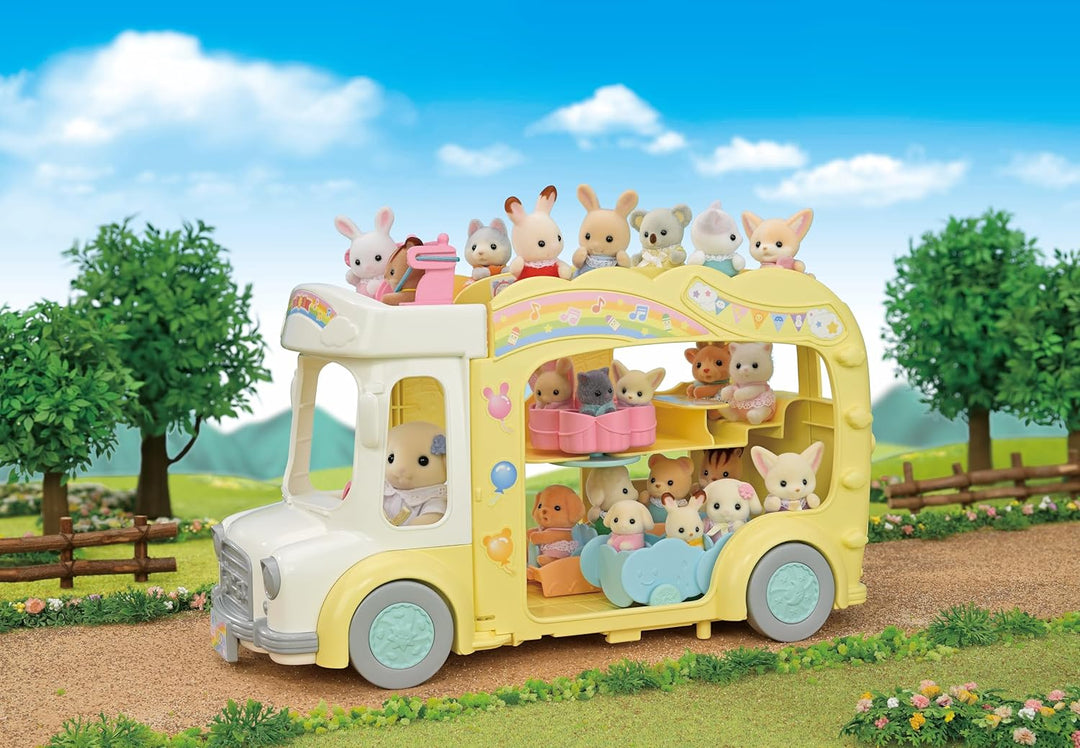 Sylvanian Families Rainbow Fun Nursery Bus