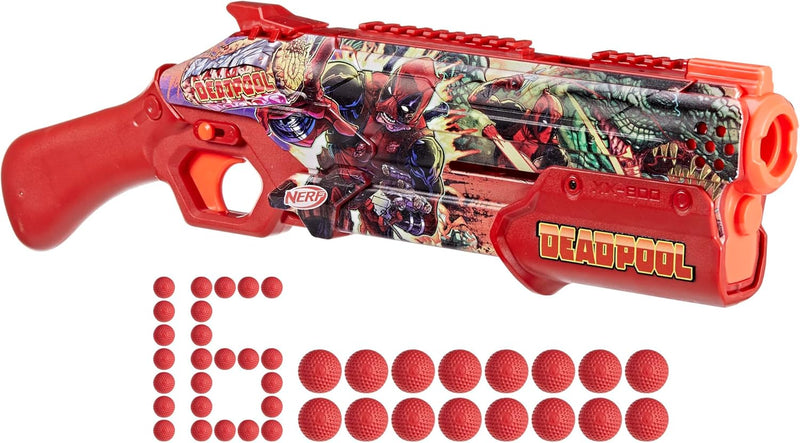Nerf Marvel Deadpool Blaster, in display