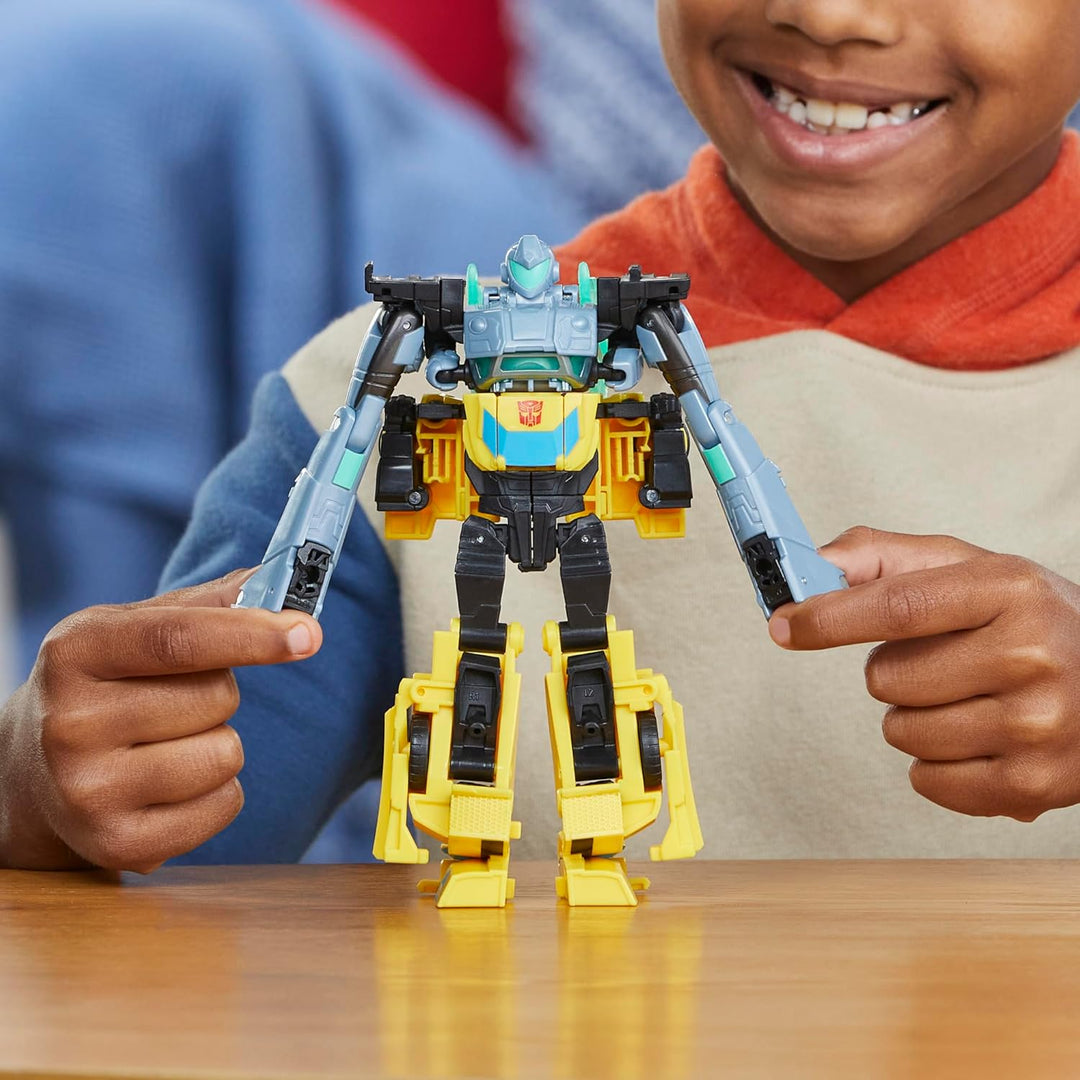 Transformers Earthspark Cyber Combiner Bumblebee & Mo Malto Figures