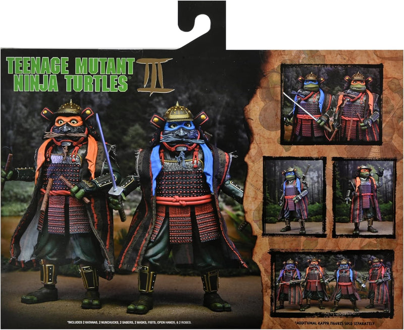 TMNT Iii (1993 Movie) Leonardo And Michelangelo 7" Scale Action Figure 2-Pack Teenage Mutant Ninja Turtles (view 3)