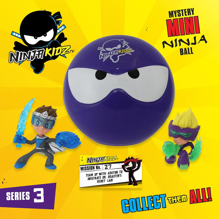 Mystery Ball Series 3 Ninja kidz Collectible Mini Ninja Head