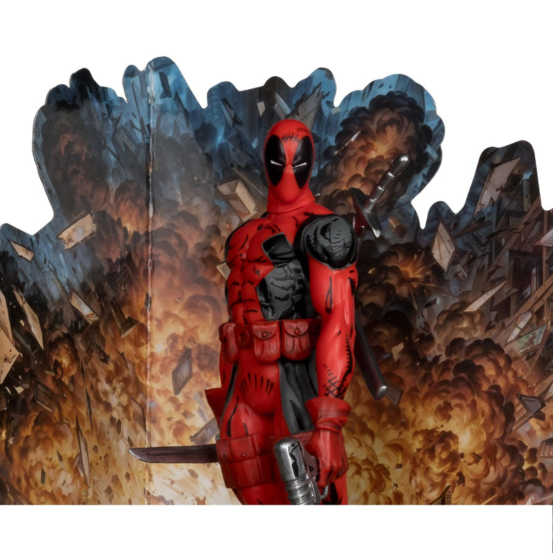 McFarlane Marvel Comics Deadpool (New Mutants #98) 1/10 Scal, side angle
