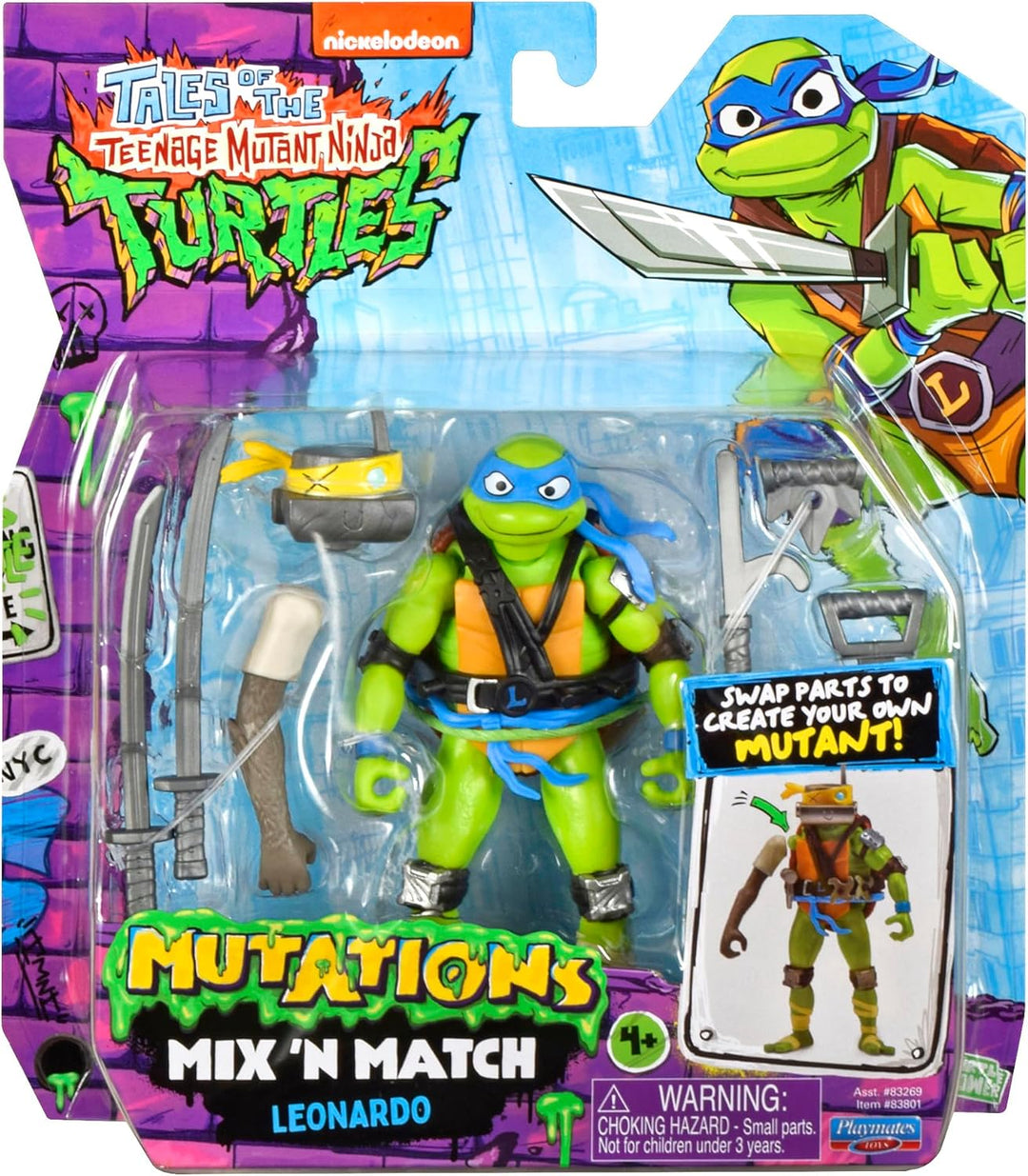 Tales Of The Teenage Mutant Ninja Turtles Mix'N'Match Leonardo Figure