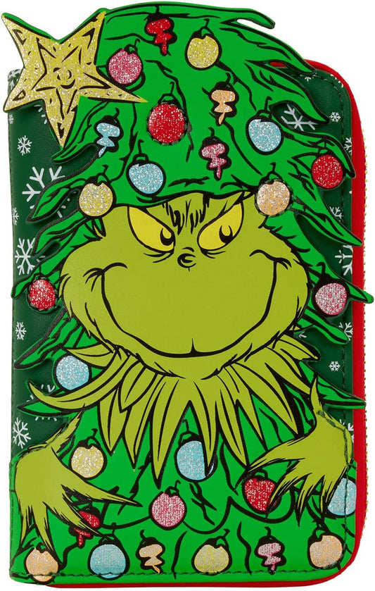 Loungefly - Dr. Seuss Grinch Holiday Zip Wallet