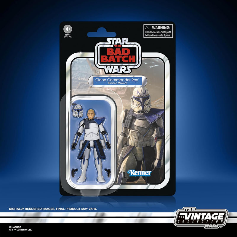 Star Wars The Vintage Collection Clone Commander Rex (Bracca Mission) Action Figure, side angle