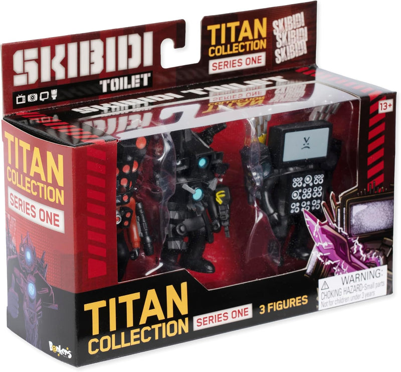 Skibidi Toilet Action Figure Mini Titan Collection Series One 3 Pack - Image 3