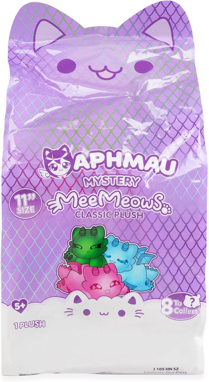 Aphmau MeeMeows 11” Classic Mystery Plush, Dragon, close-up detail