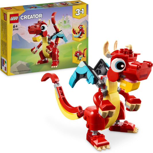 Red Dragon LEGO Creator 3-in-1 31145 Building Set