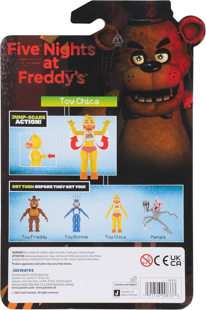 Five Nights at Freddy's Toy Chica 5" Action Figure, side angle