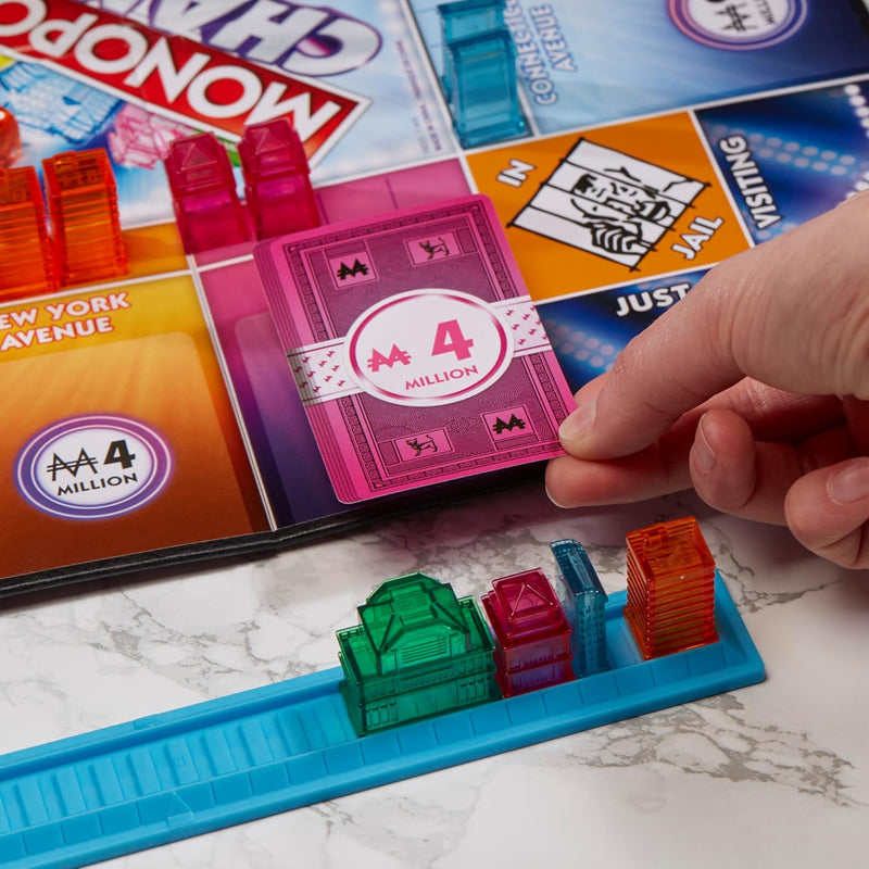 Hasbro Gaming Monopoly Chance, in display