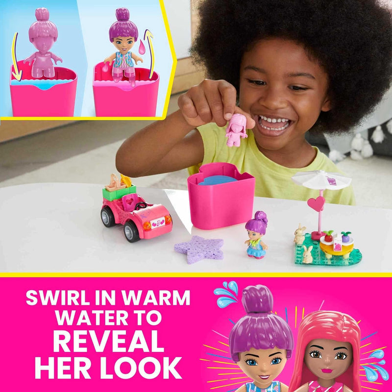 Mega Bloks Barbie Colour Reveal Convertible Road Trip - Image 3