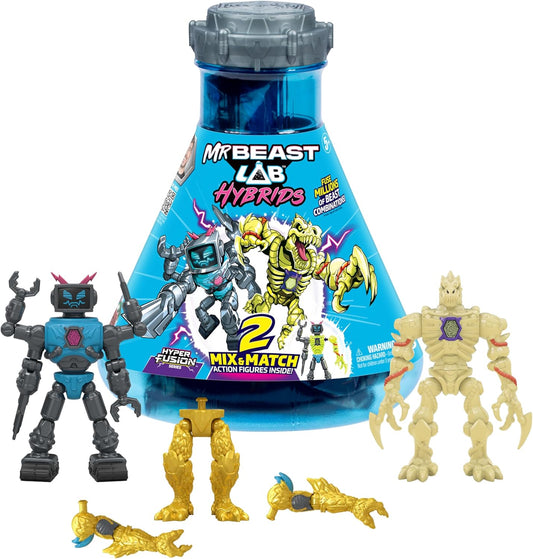 Mr Beast Lab Hybrids - 2 Mix & Match Hyper Fusion Figures