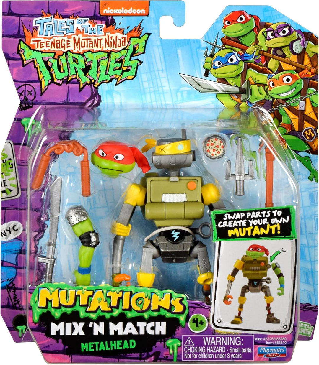 Tales Of The Teenage Mutant Ninja Turtles Mix'N'Match Metalhead Figure