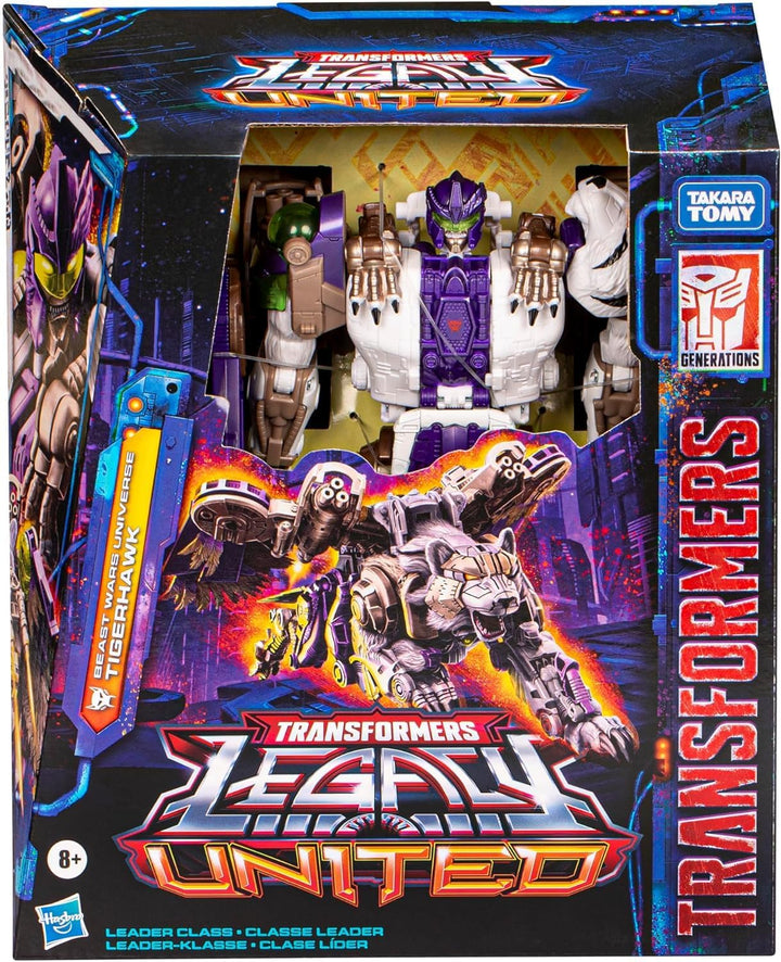 Transformers Generations Legacy United Leader Class Beast Wars Universe Tigerhawk Action Figure