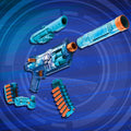 Nerf Loadout FrostFusion Blaster and 30 N1 Darts, close-up detail