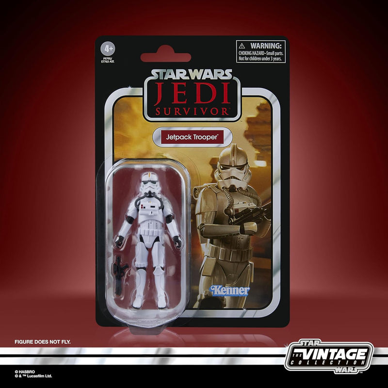 Star Wars The Vintage Collection Jetpack Trooper Jedi: Survivor Action Figure, side angle