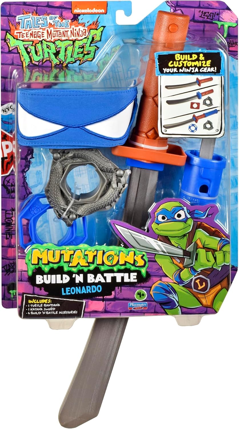 Tales Of The Teenage Mutant Ninja Turtles Mutation Build'N'Battle Leonardo's Weapons