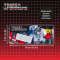 Transformers Gaming Desk Mat, rear view
