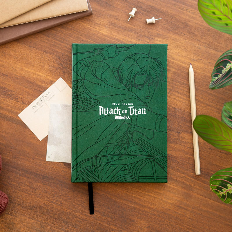 A5 Attack on Titan Premium Notebook side angle