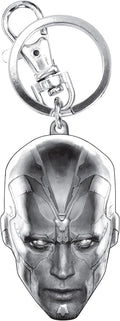 Avengers Vision Head Pewter Keyring front view