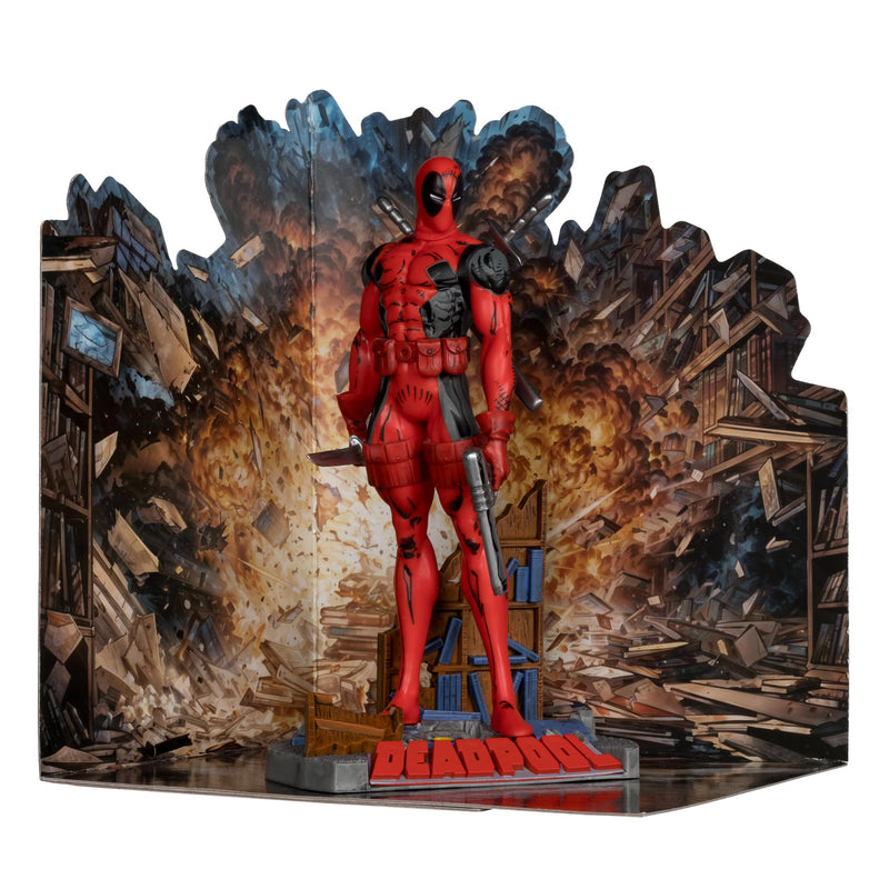 McFarlane Marvel Comics Deadpool (New Mutants #98) 1/10 Scal, in display