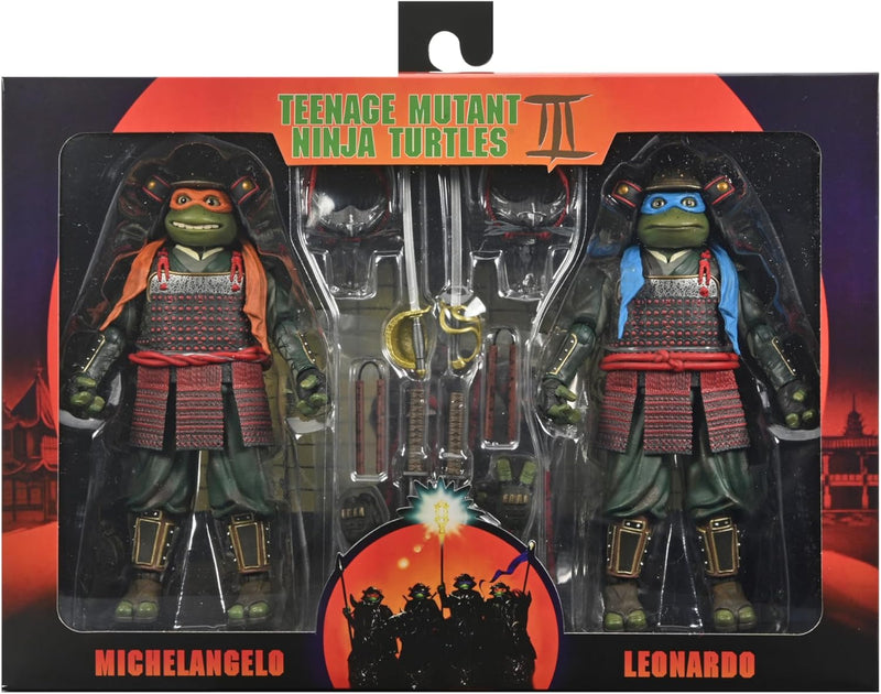 TMNT Iii (1993 Movie) Leonardo And Michelangelo 7" Scale Action Figure 2-Pack Teenage Mutant Ninja Turtles