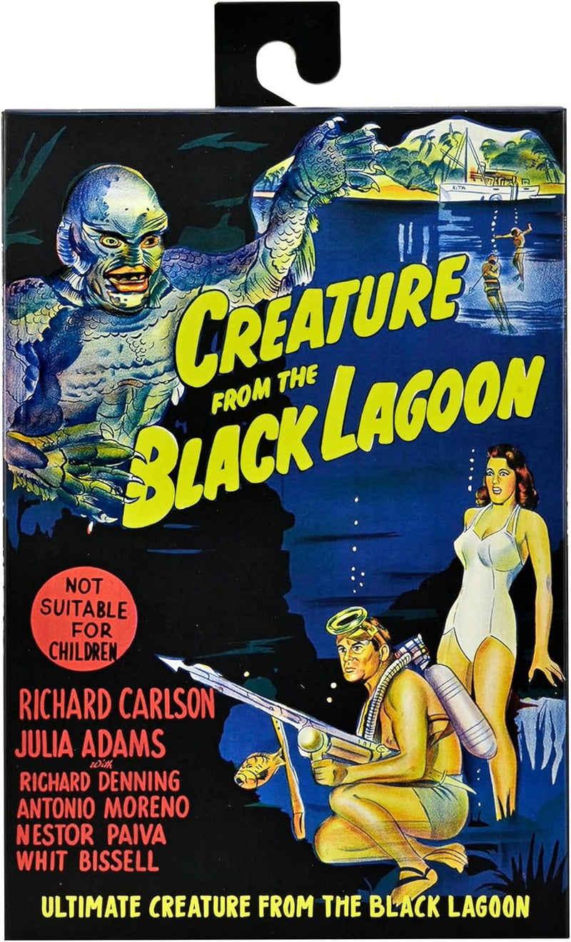 Creature from the Black Lagoon Black & White Ultimate 7" Scale Action Figure front view