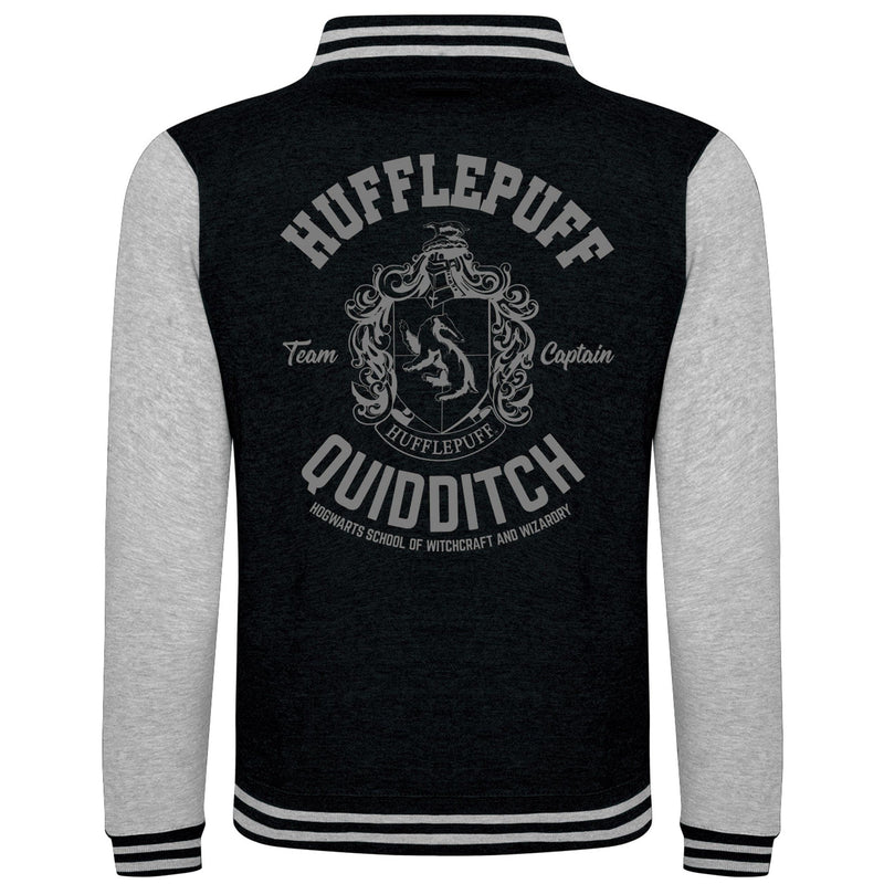 Harry Potter Hufflepuff Quidditch Varsity Jacket, rear view