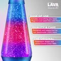 Lava Lamp Northern Lights Glitter, close-up detail