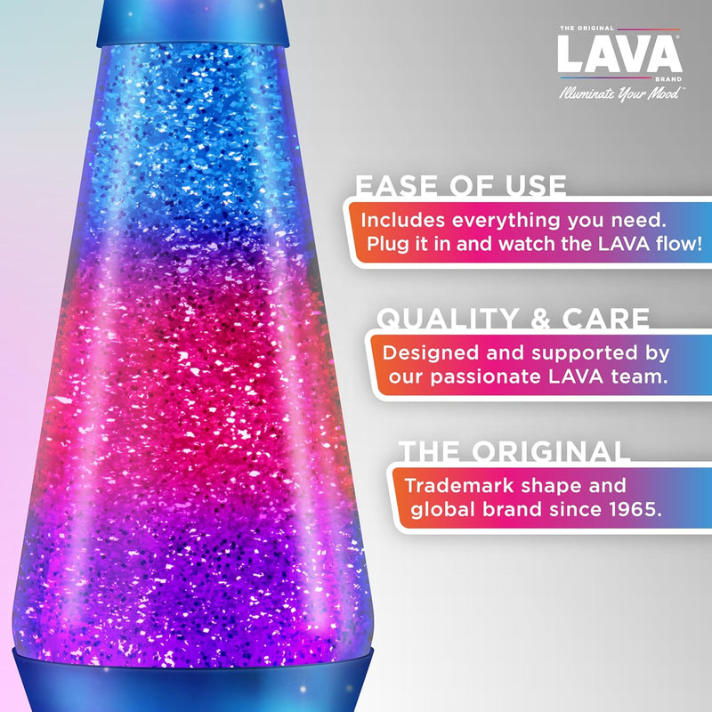 Lava Lamp Northern Lights Glitter, close-up detail