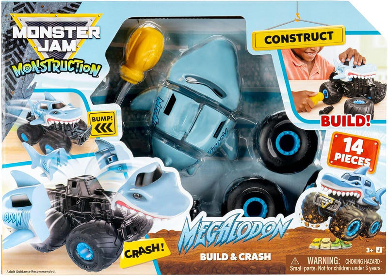 Monster Jam 8'' Monstruction Build & Crash Megalodon