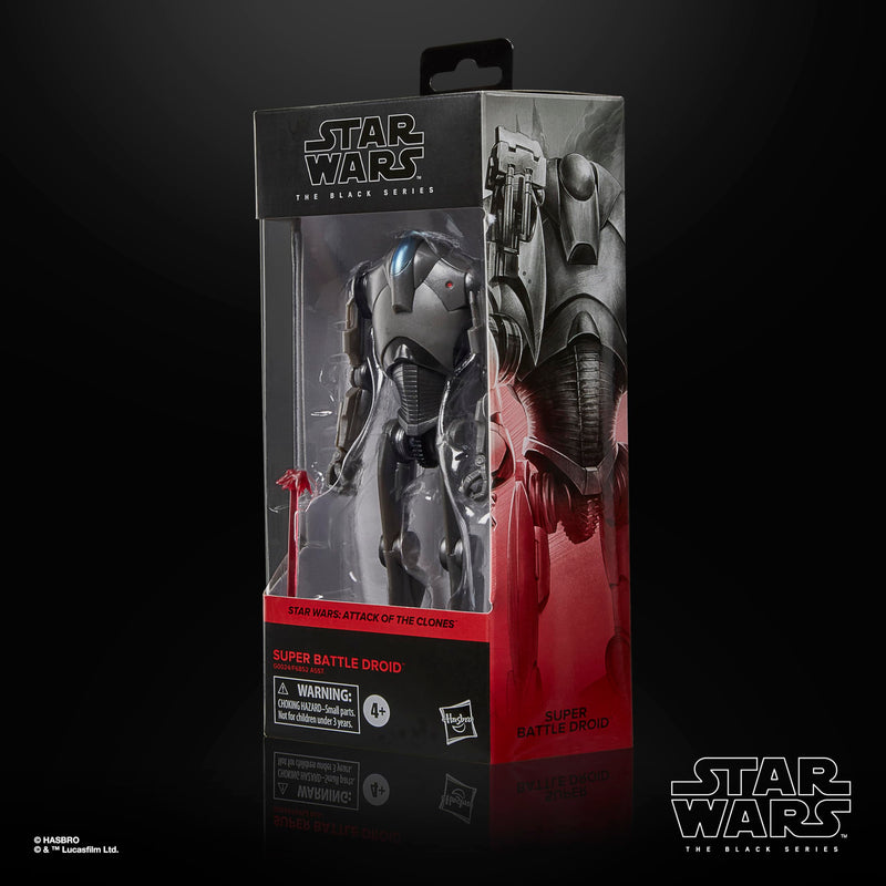 Star Wars Super Battle Droid The Black Series Action Figure, rear view