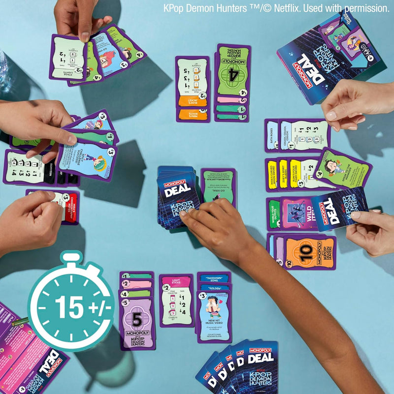 Monopoly Deal: KPop Demon Hunters Card Game, alternate view