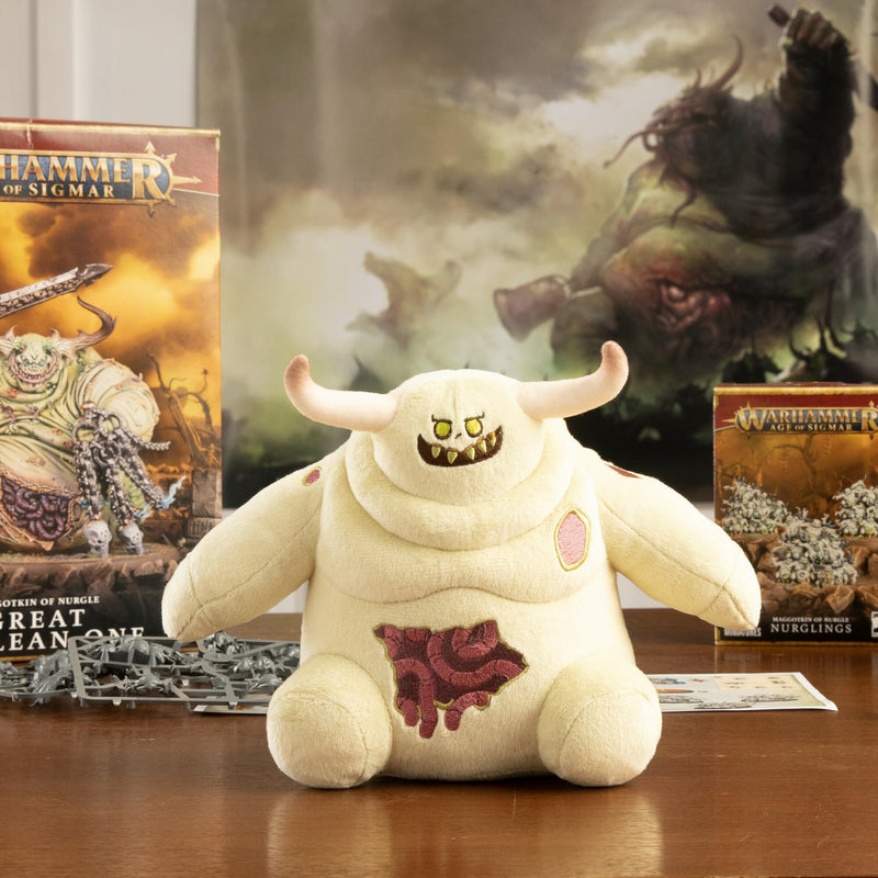 Warhammer Little Unclean One Nurgling Warhammer Plush Figure, side angle