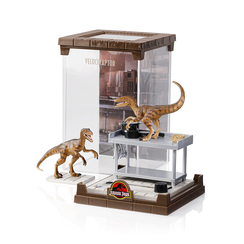 The Noble Collection Velociraptor Jurassic Park Figure, side angle