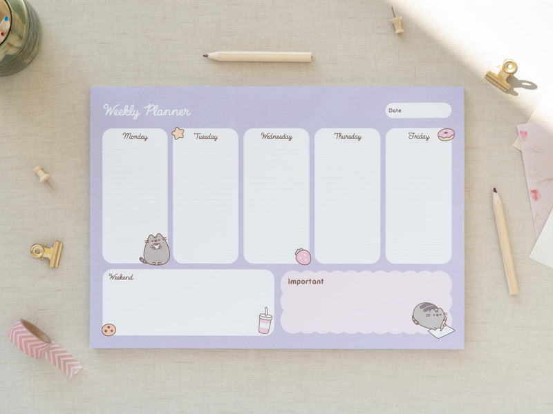 Pusheen Moments A4 Planner side angle