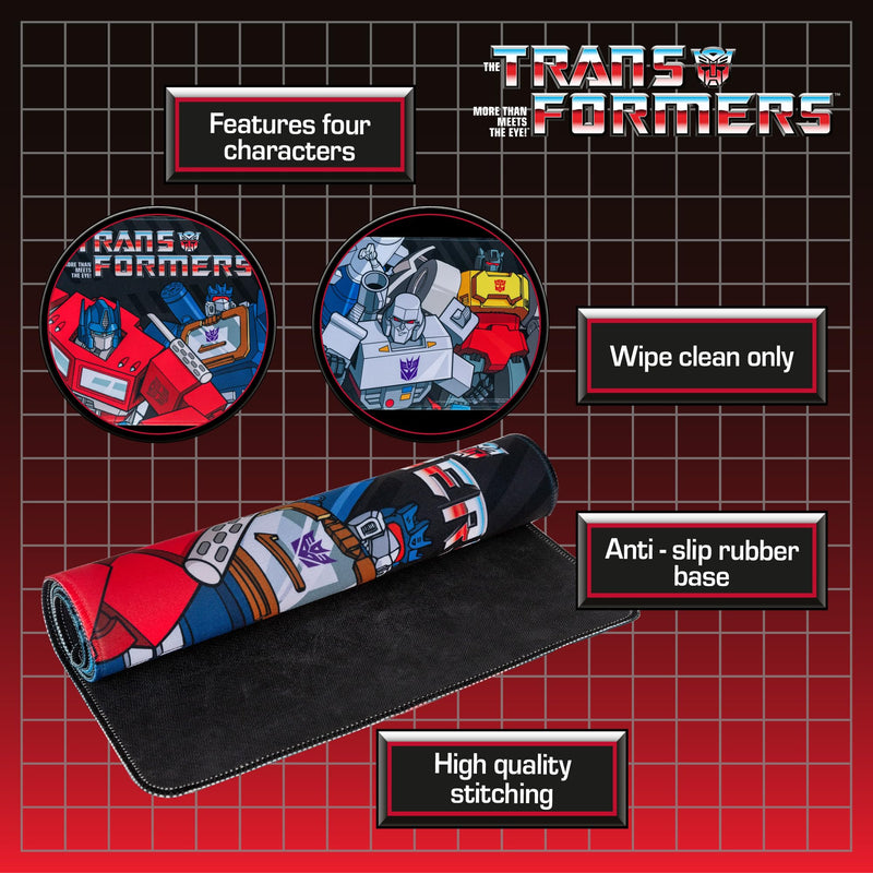 Transformers Gaming Desk Mat, in display