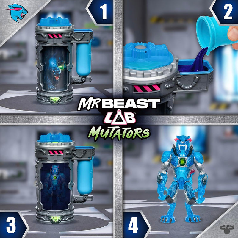 MrBeast Lab Mutators Mech Chamber Stealth Panther Action Figure - Image 4