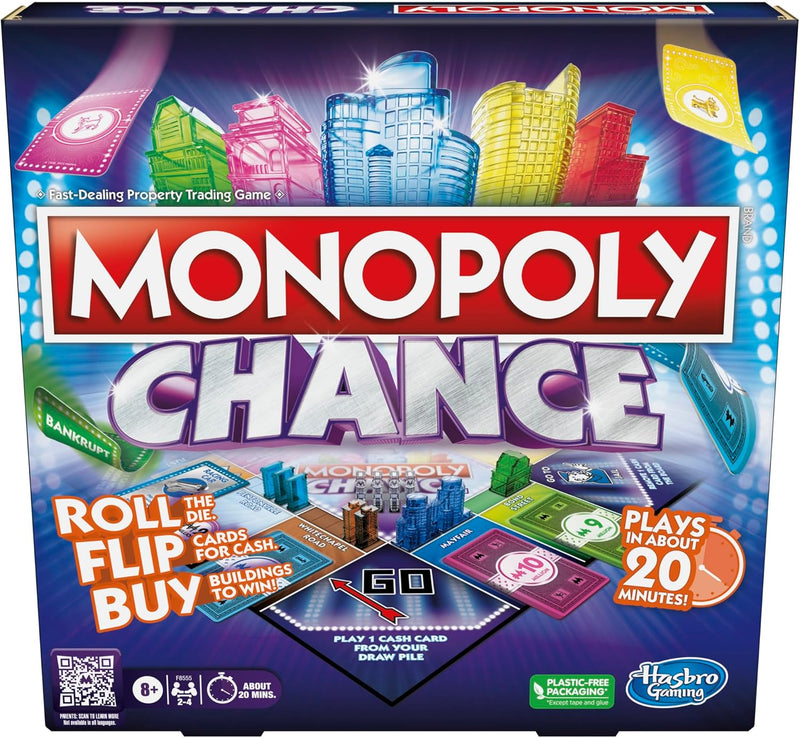 Hasbro Gaming Monopoly Chance, side angle