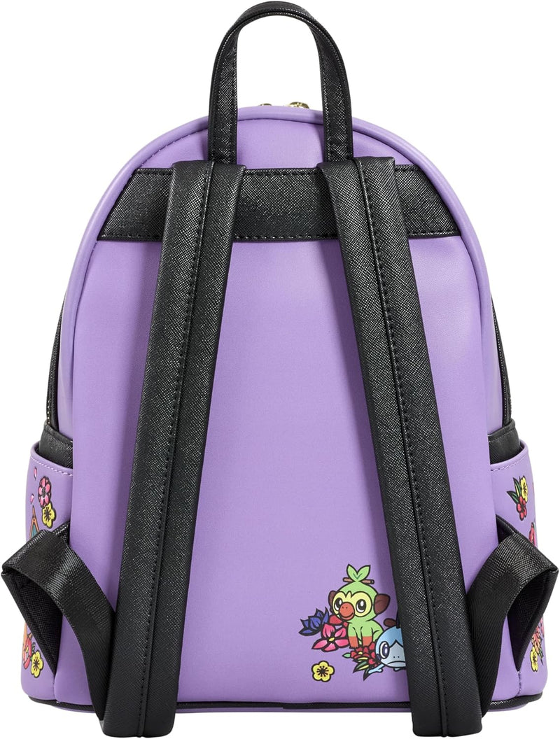Loungefly Pokemon Gengar Embroidered Wagara Mini Backpack, side angle