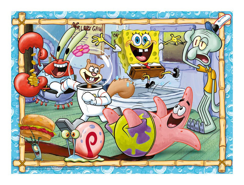 Spongebob Squarepants 200 Piece  XXL Jigsaw Puzzle - Image