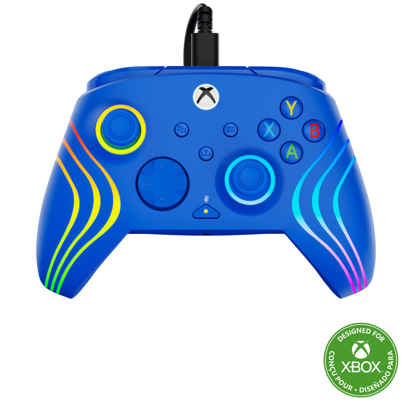 Turtle Beach Afterglow Wave Wired RGB Controller Blue for Xbox Series X