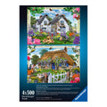 Happy Days No.10, Country Gardens 4x 500 Piece Jigsaw Puzzles